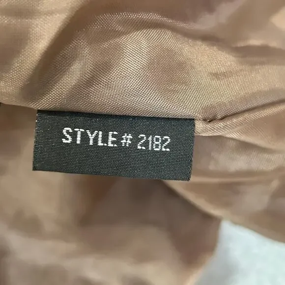 Marcelle Renee Leather‎ Suede Jacket Womens M Brown Long Sleeve Full Zip READ - Picture 16 of 16